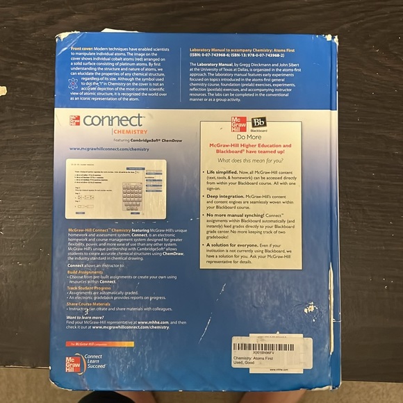 Chemistry Atoms First First Edition Book - Picture 2 of 3